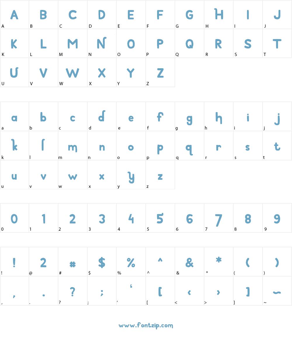 Birthday Boy Font Character
